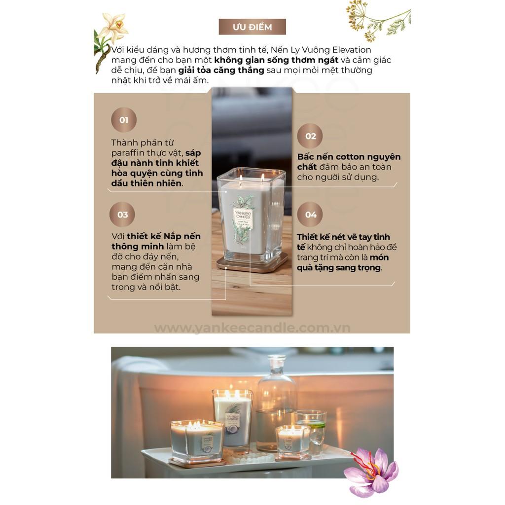 Nến ly vuông Elevation Yankee Candle size M - Shore Breeze