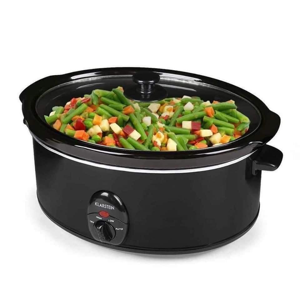 Nồi Nấu Chậm KLARSTEIN Slow Cooker, Nồi Kho Cá, Nồi Ninh Xương, Nồi Nấu Cháo, Dung Tích 6.5.L, Công Suất 300W, Nhập Đức