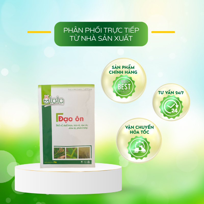 Phòng trừ đạo ôn lúa - đạo ôn cổ bông - Olala Đạo ôn 25g