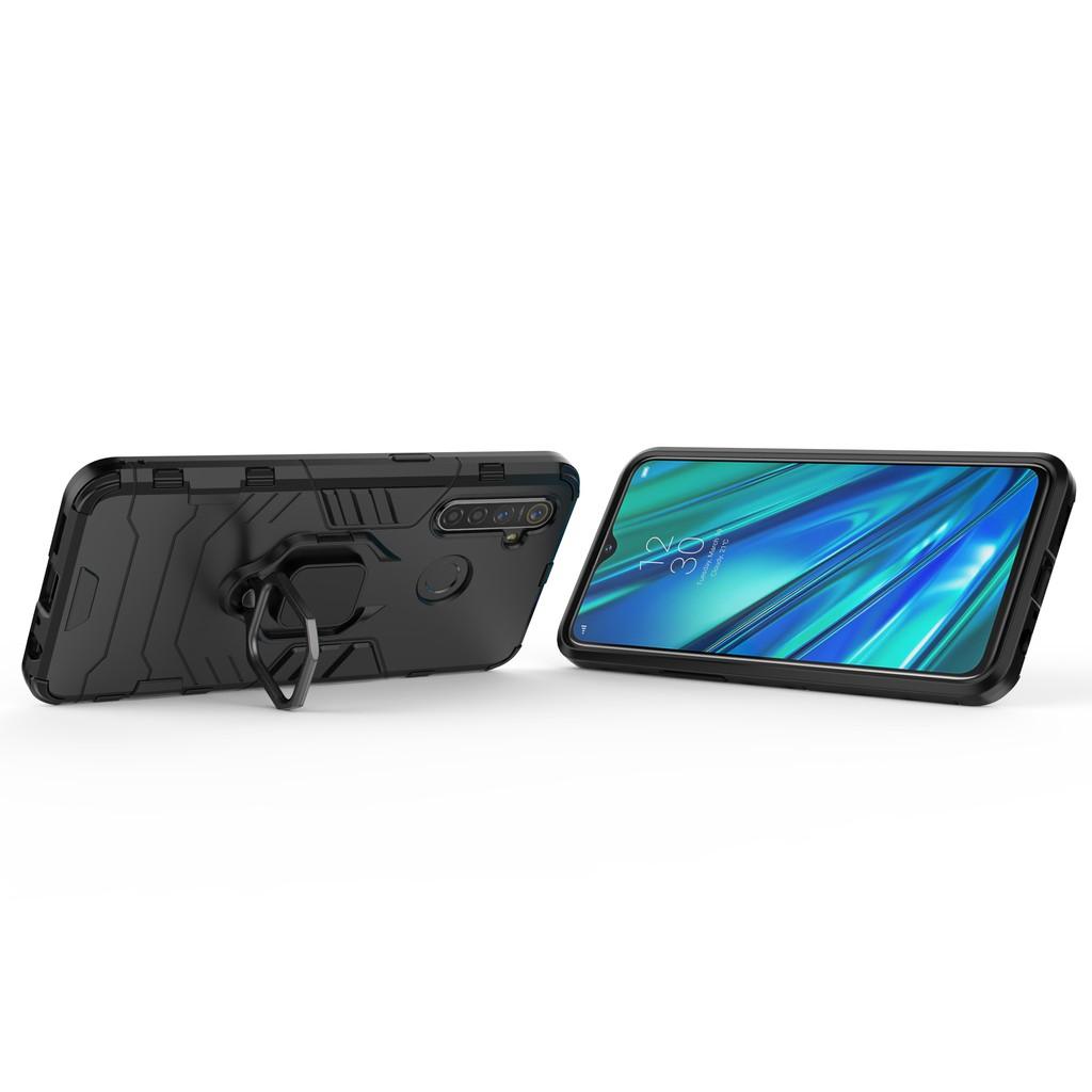 Ốp lưng cho Realme 5 Pro Q iron man chống sốc kèm nhẫn xoay chống xem video bảo vệ camera