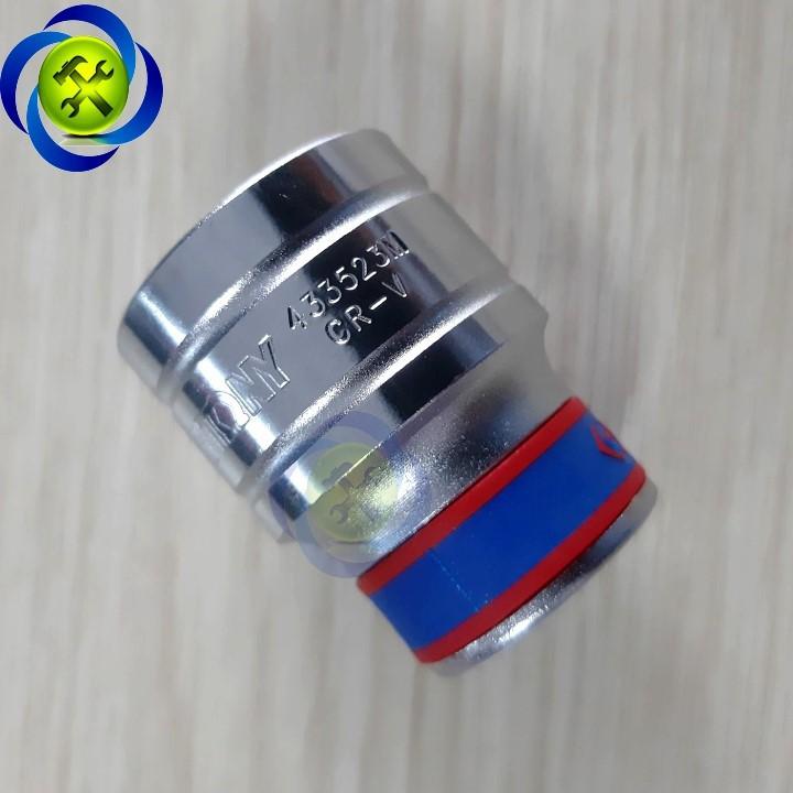 Tuýp trắng ngắn Kingtony 433523M 1/2 INCH - 23MM 6 CẠNH