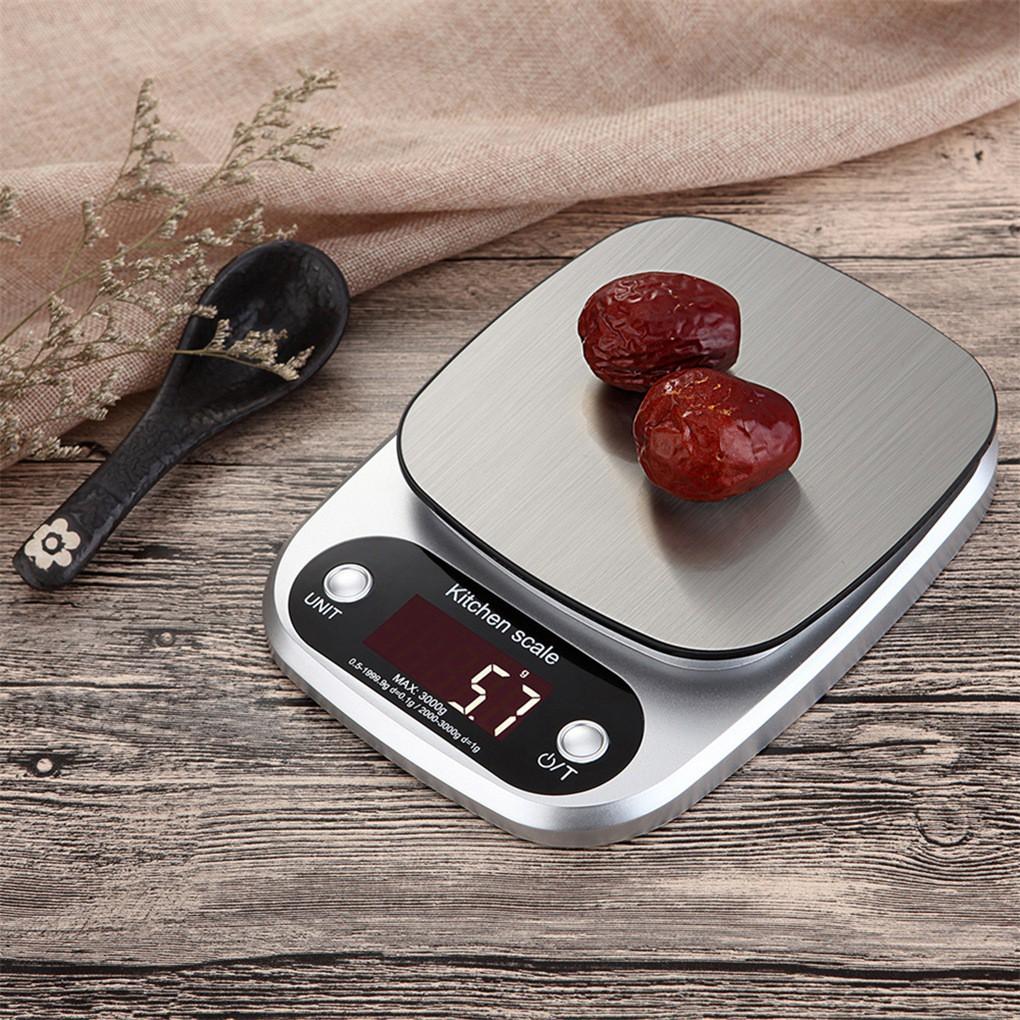 【VOLLTER】 10kg/1g Kitchen Scale Electronic Digital Balance Cuisine Cooking Measure Scale Stainless Steel Weighing Tool