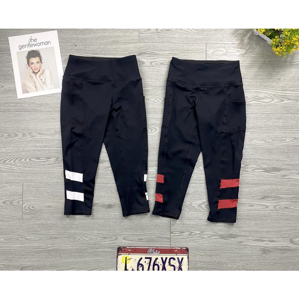 (FREE SHIP) Quần Legging Lửng TÚI PHỐI MÀU NỮ ,THỂ THAO TẬP GYM ,YOGA ..... Co Dãn 4 Chiều