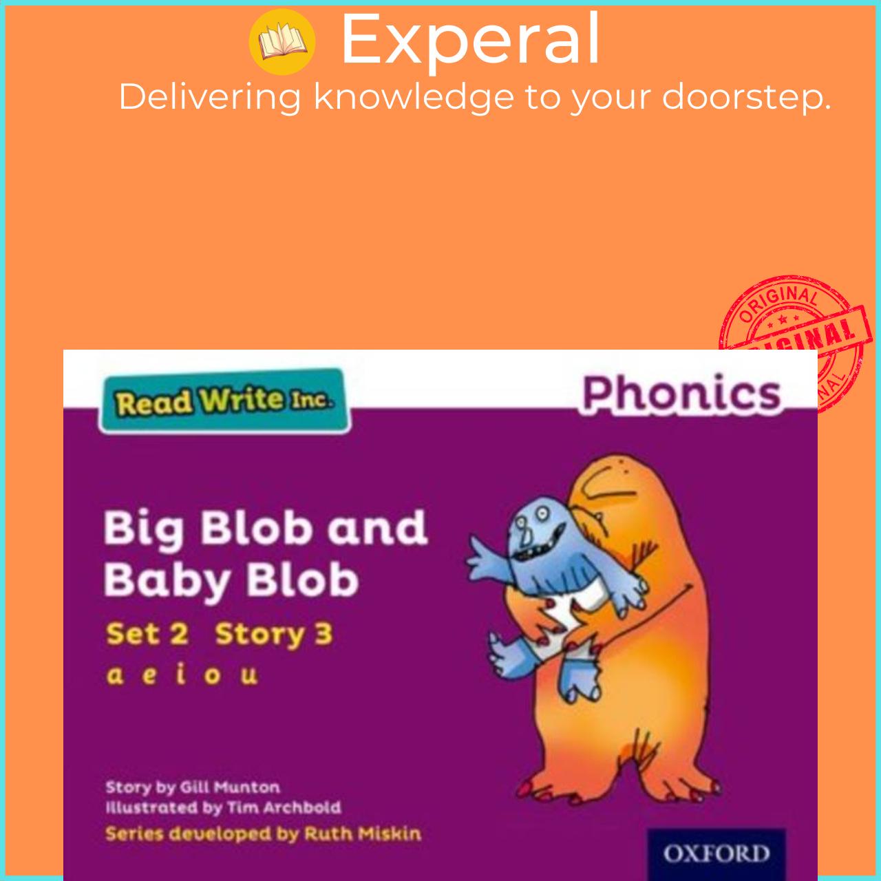 Sách - Read Write Inc. Phonics: Big Blob and Baby Blob (Purple Set 2 Storybook 3 by Tim Archbold (UK edition, paperback)