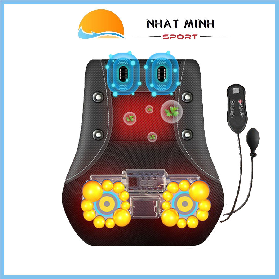 Gối Massage Hồng Ngoại, Massage Cổ Vai, Gáy, Lưng Đa Năng VPG22P Sử Dụng Tại Nhà, Ôtô, Văn Phòng