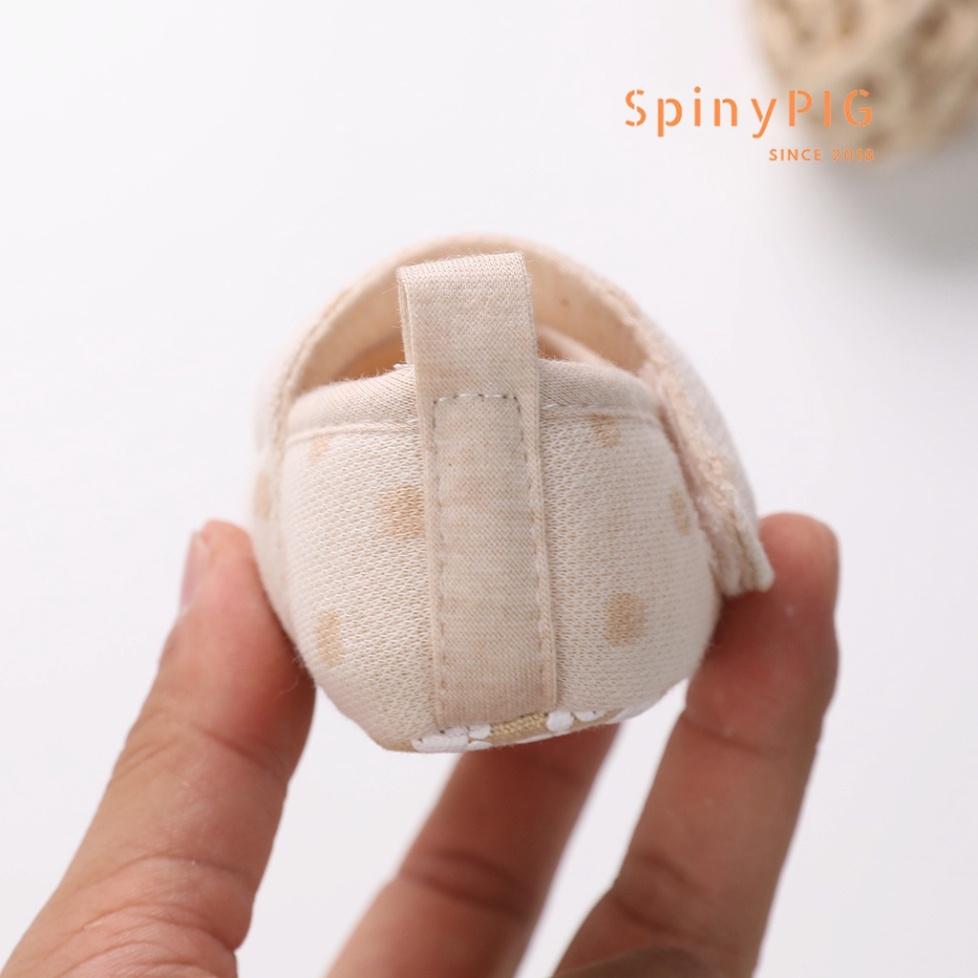 Cho Bé Giày tập đi cho bé 0-18 tháng tuổi 100% cotton hữu cơ tự nhiên không chất tẩy nhuộm chống trơn trượt hàng siêu x