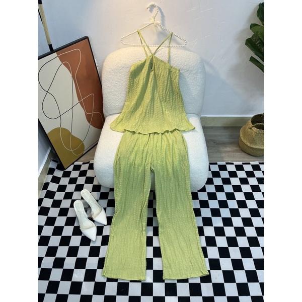 Set áo yếm quần suông ( chất xốp ) hình thật