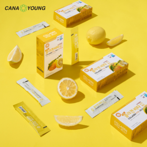 Thạch ăn New Collagen Jelly Cana Young Hàn Quốc hỗ trợ trẻ hóa da và tăng cường hệ miễn dịch (hộp 10 gói