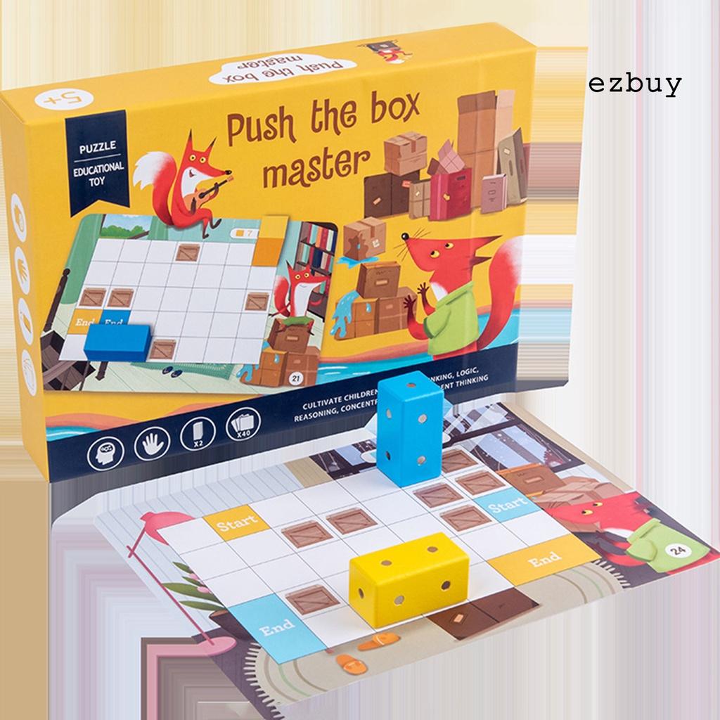 EY-Fox Push Box Children Maze Logical Thinking Building Block Early Educational Toy