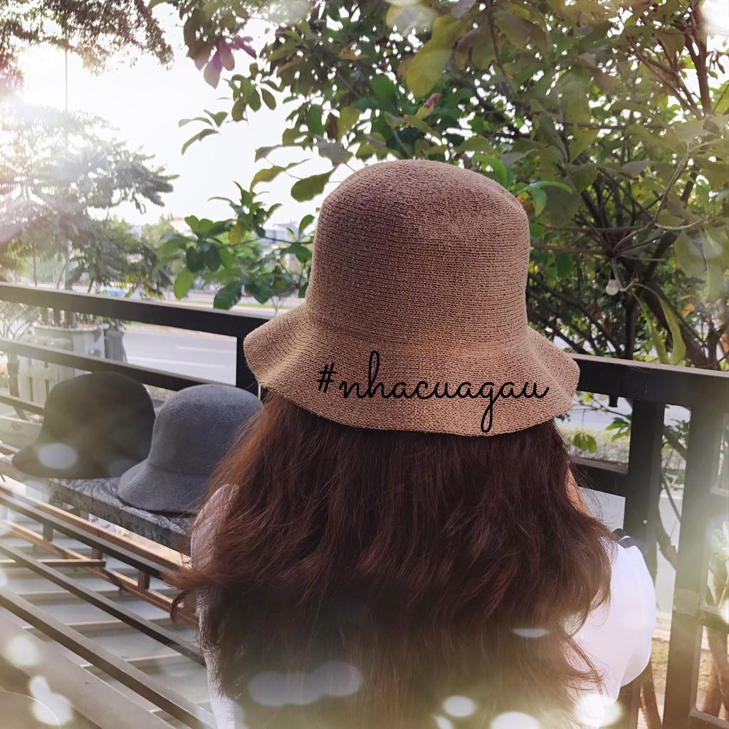 Nón cói ulzzang vành lượn sóng