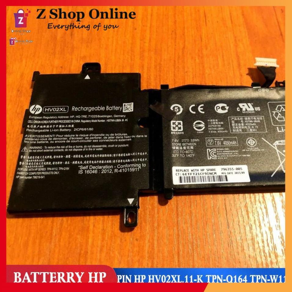 PIN Dùng Cho Laptop HP HV02XL,11-K TPN-Q164 TPN-W112 HSTNN-LB6P