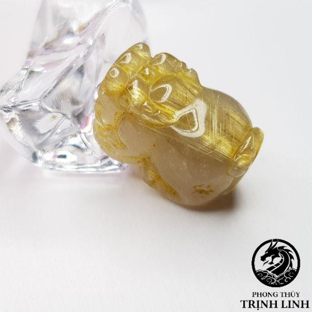 MẶT TỲ HƯU VÀNG SIZE MINI LÀM NHẪN