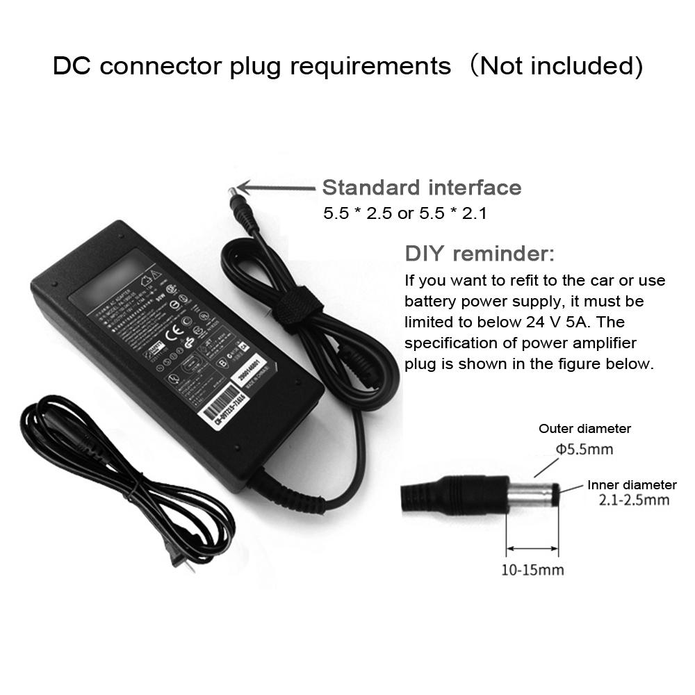 Bộ khuếch đại kỹ thuật số HIFI BT 5.0 Khuếch đại âm thanh nổi công suất nhỏ 100W stereo AMP USB cho gia đình - Màu bạc