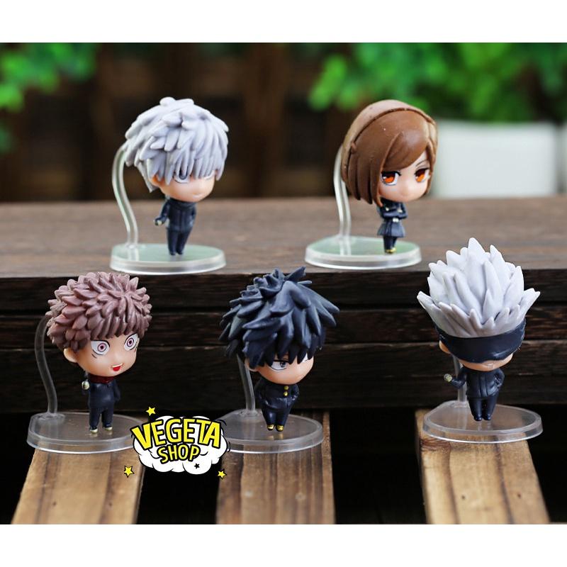 Mô hình Jujutsu Kaisen - Chú thuật hồi chiến - Set 5 nhân vật Itadori Megumi Fushiguro Kugisaki Satoru Gojo - Cao 5cm