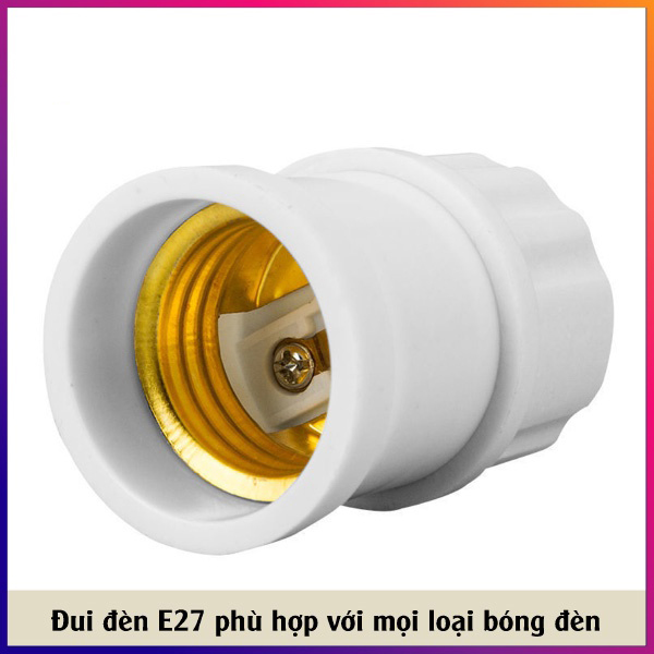 Đui Đèn E27 Uốn Dẻo Xoay 360 Độ FN8816 Có Công Tắc Tiện Lợi