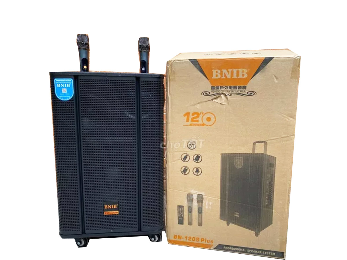 LOA KÉO KARAOKE DI ĐỘNG BNIB 1209 PLUSS - 3 ĐƯỜNG TIẾNG - LOA KẸO KÉO - LOA KARAOKE 3 TẤC - HÀNG CHÍNH HÃNG