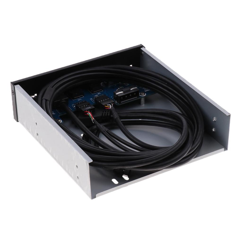 USB Front Panel Hub Dual USB2.0+USB3.0 with 1 HD Audio Output /1 Mic Input