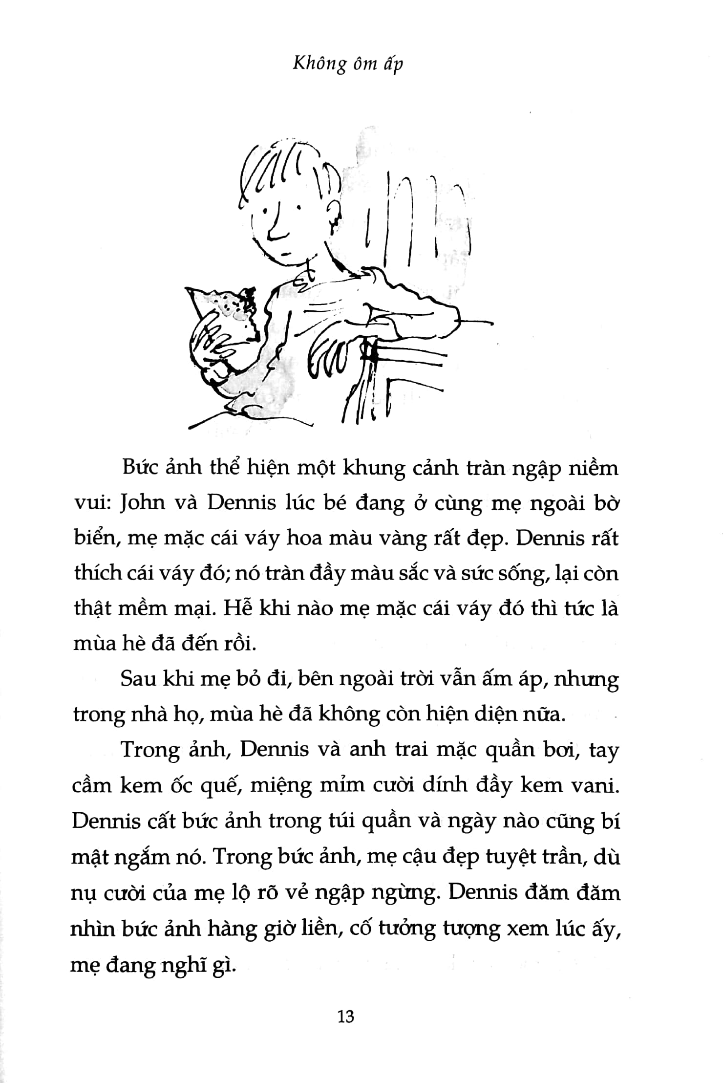 Cậu bé mặc váy