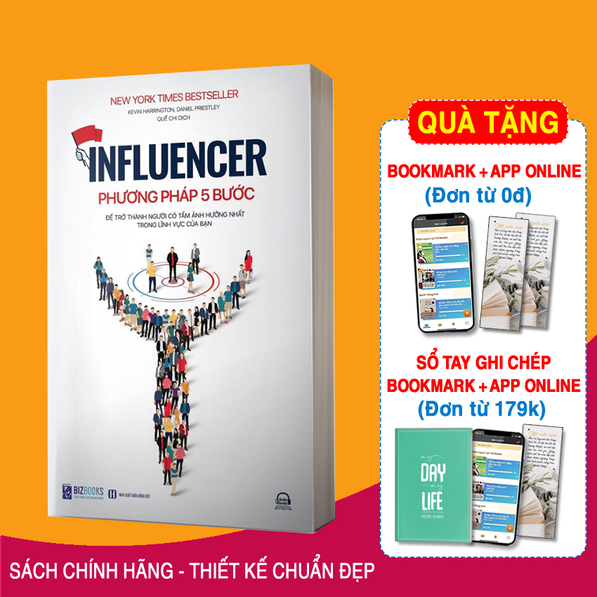 Sách - Influencer - Phương Pháp 5 Bước Để Trở Thành Người Có Tầm Ảnh Hưởng Nhất Trong Lĩnh Vực Của Bạn