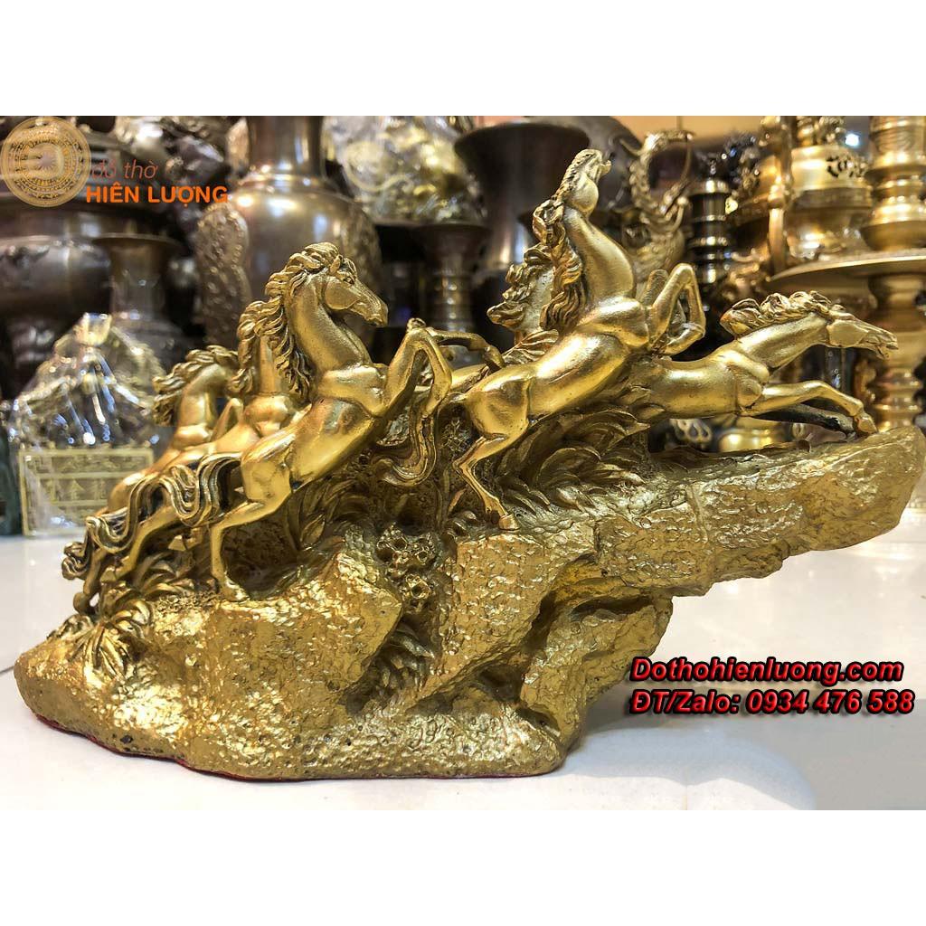 Tượng Đồng Vàng Bát Mã Phi Thiên