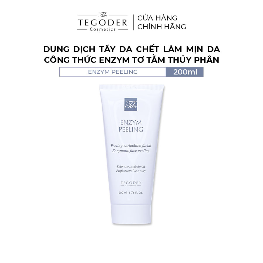 Gel tẩy da chết làm mịn da từ  enzym tơ tằm thủy phân Tegoder Perfect skin enzym peeling 75 ml mã 0771