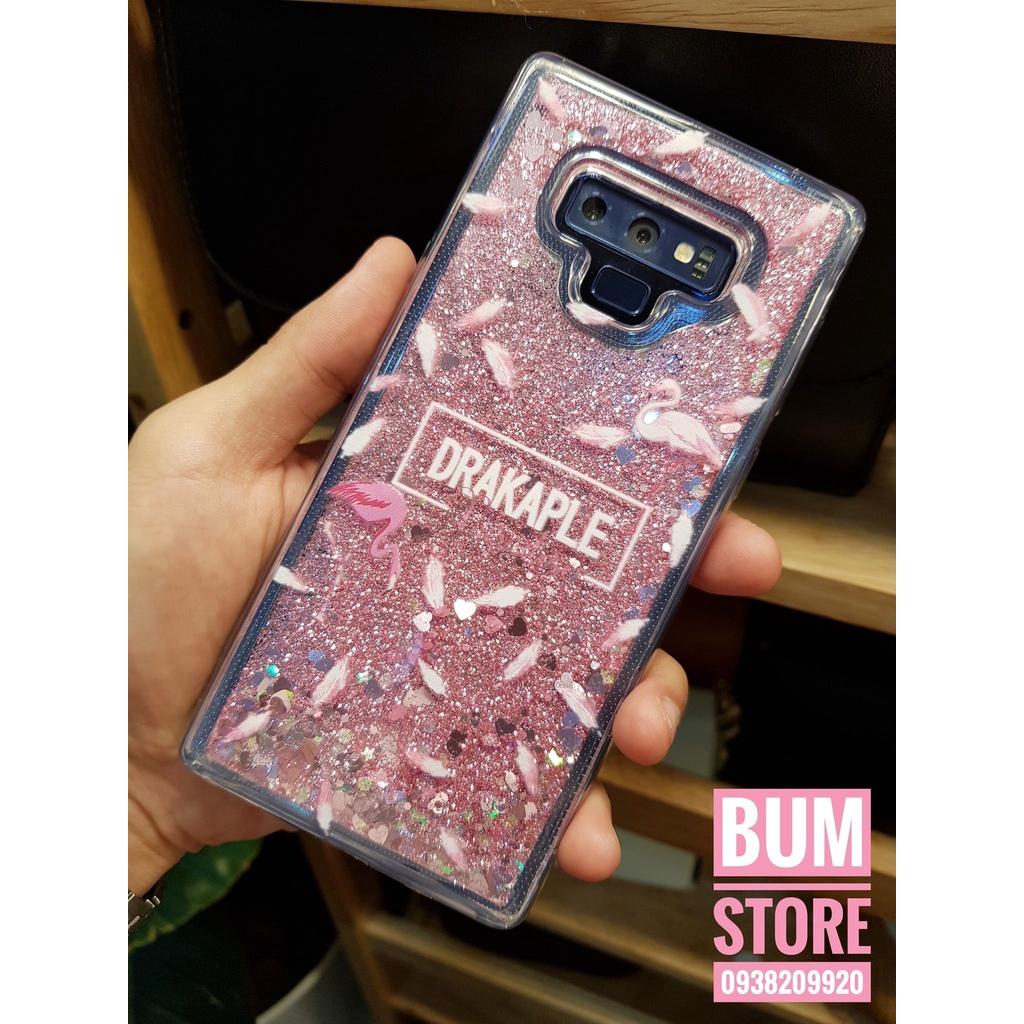 Ốp lưng kim tuyến hồng hạc Cho Dòng samsung NOTE 10 PLUS / NOTE 10 / Note 9 / Note 8 / S10 / S10+ / S9+ / S8+
