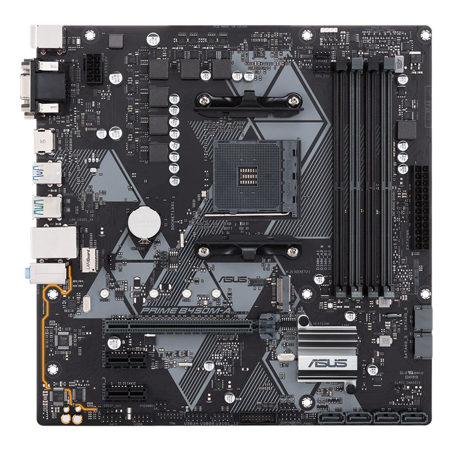 Bo Mạch Chủ Mainboard ASUS PRIME B450M-A - Hàng Chính Hãng