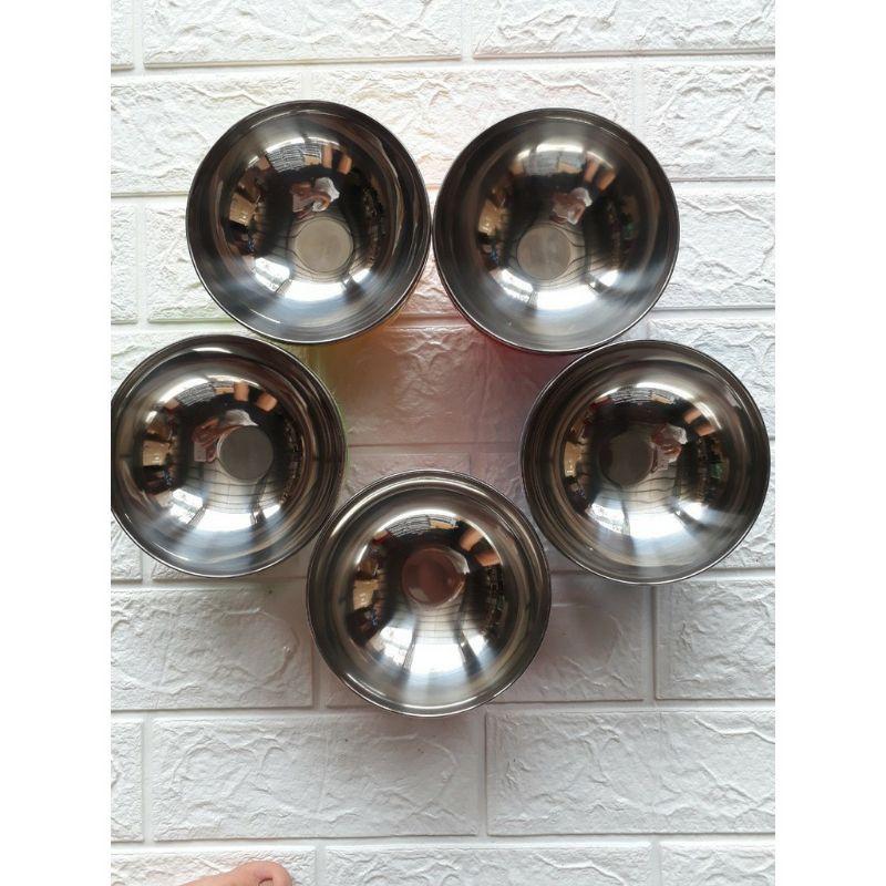 Bát ăn cơm cách nhiệt bằng inox 2 lớp bọc nhựa cho trẻ em
