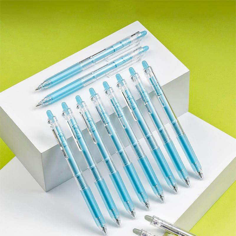 Hộp 10 Bút Gel Xóa Được 0.5 mm - Mazzic Thiên Long GELE-007 - Mực Xanh