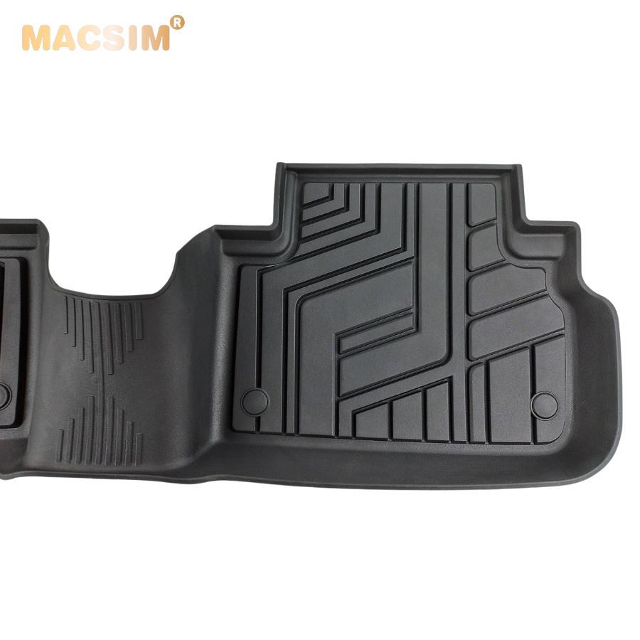 Thảm lót sàn xe ô tô Subaru Forester 2015 + nhãn hiệu Macsim - chất liệu nhựa TPE đúc khuôn cao cấp - màu đen