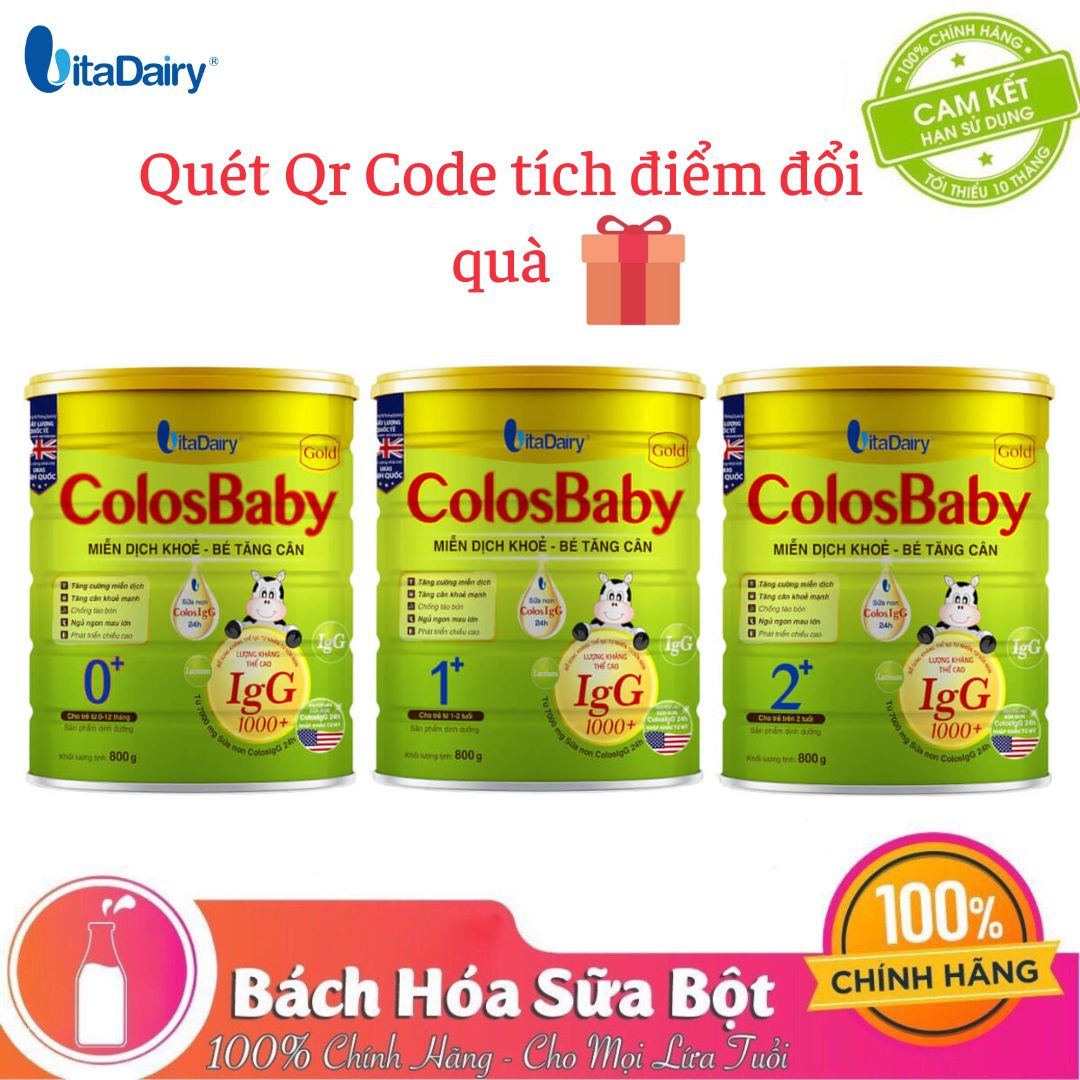 Sữa bột ColosBaby Gold 2+ /Lon 800g