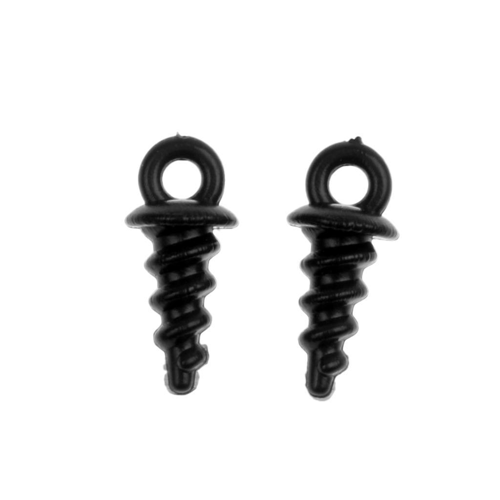 20 Pieces Pop Up Peg Bait Screw Chod Stiff Hinge Carp Fishing Boilies Screw Rig Baits Terminal Tackle 5 Color