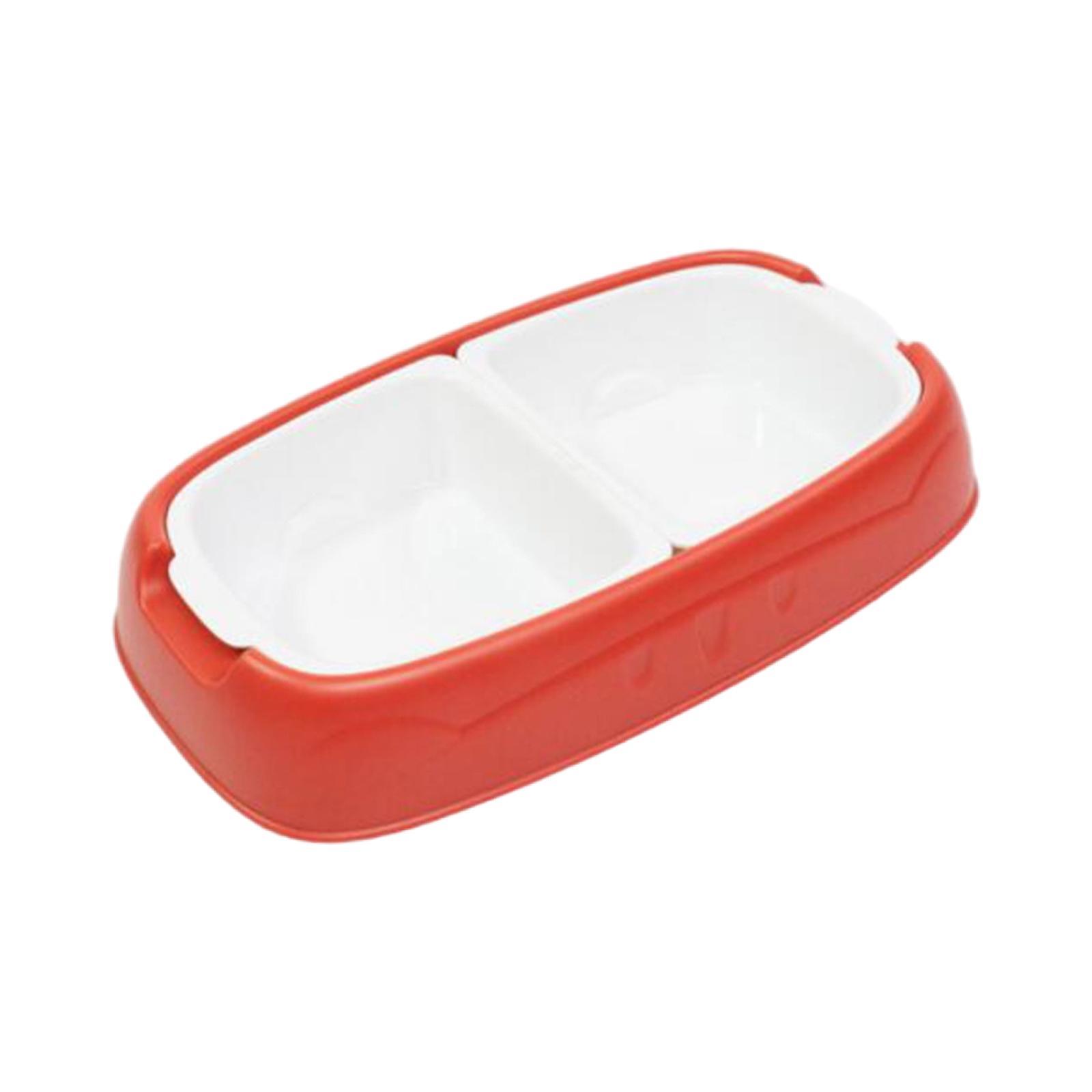 2x Pets Water Food Bowl Dog Cat Feeder Anti-Skid Puppy Dispenser Bottle