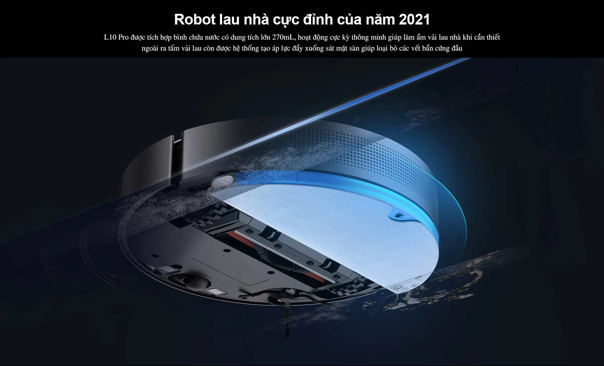 Robot Hút Bụi Lau Nhà DREAME L10S Ultra SE Tự Động Giặt Sấy Giẻ Tự Gom Rác Tự Động Thêm Nước Tạo Bản Đồ Siêu Nhanh Tự Động Tối Ưu Dọn Dẹp Camera AI Thông Minh Diện Tích Hoạt Động 200m2 Lucwh Hút 5300 Pa Công Suất 75W - Hàng Chính Hãng