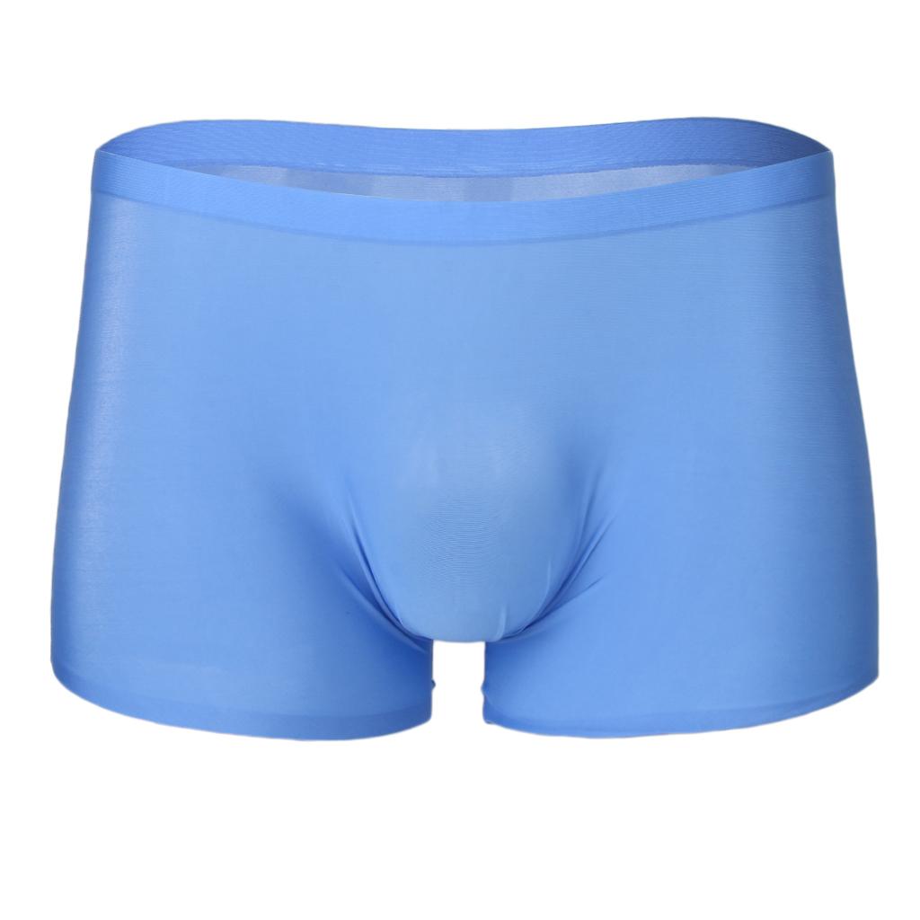 Men's Silky Soft Solid Boxers Trunks Pants Briefs Shorts Underwear M L XL XXL