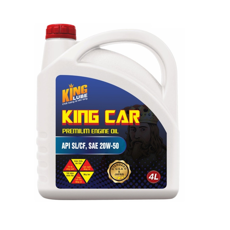 [Mẫu Mới] Dầu Nhớt Động Cơ OTO  KING CAR  API SL/CF - SAE 10W-40