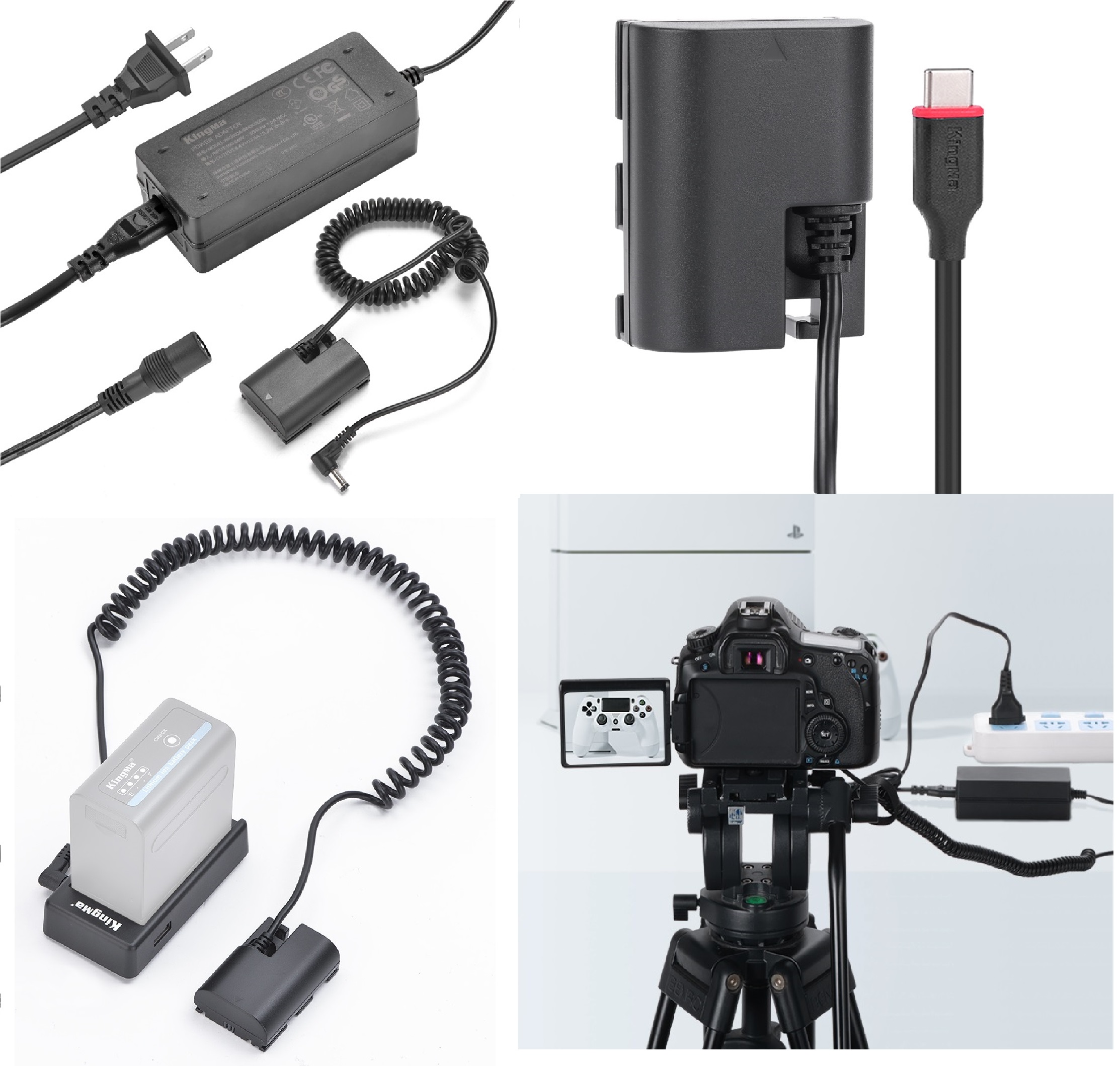 Pin giả/ pin ảo/ pin Dummy Kingma for Canon LP-E6, Hàng chính hãng