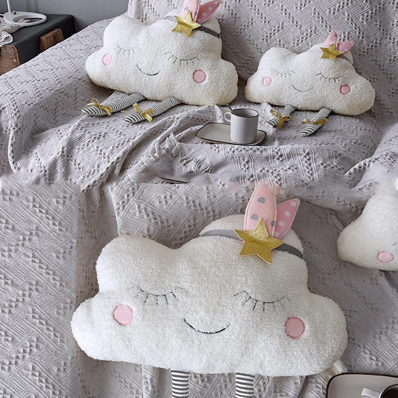 Đám Mây Sang Trọng Đồ Chơi Gối Trang Trí Cho Ghế Sofa Phòng Ngủ Búp Bê Nhồi Bông Đệm Trẻ Em Quà Tặng Giáng Sinh Tăng Cường Trang Trí Nhà