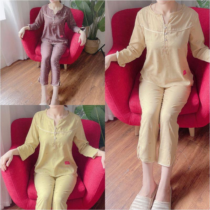 Set đồ bộ 3k cao sau sinh, mềm mát