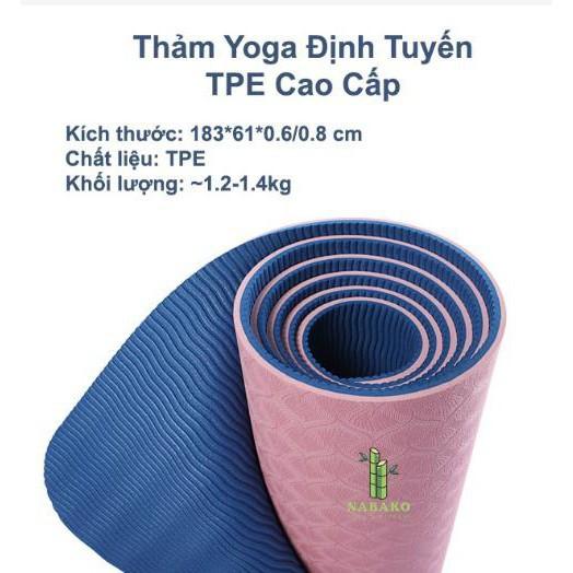 THẢM YOGA - THẢM ĐỊNH TUYẾN TPE 2 LỚP