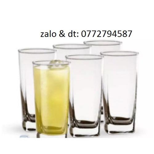 Ly thủy tinh đáy vuông cao 320ml