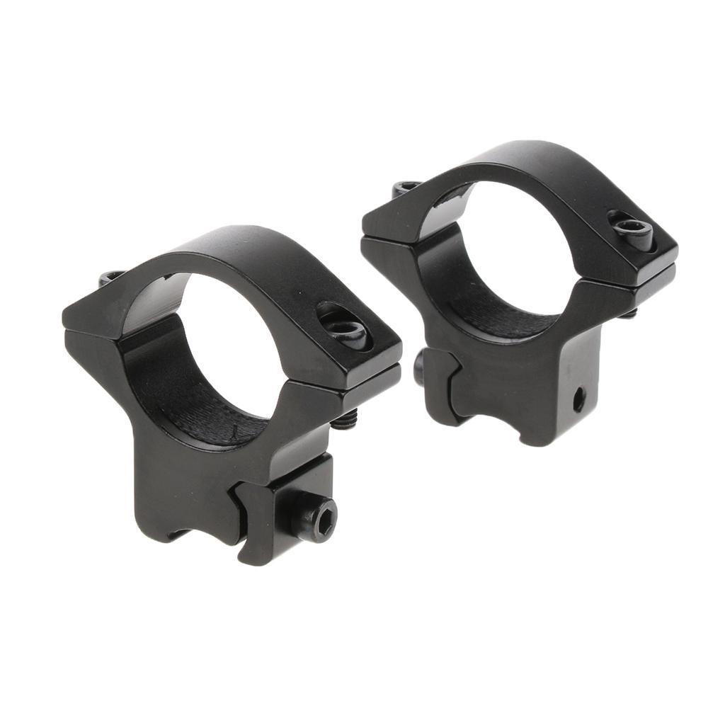 25.4mm 1'' Scope Mount Rings Fits for 11mm Dovetail Rail Low Profile W-DZ02