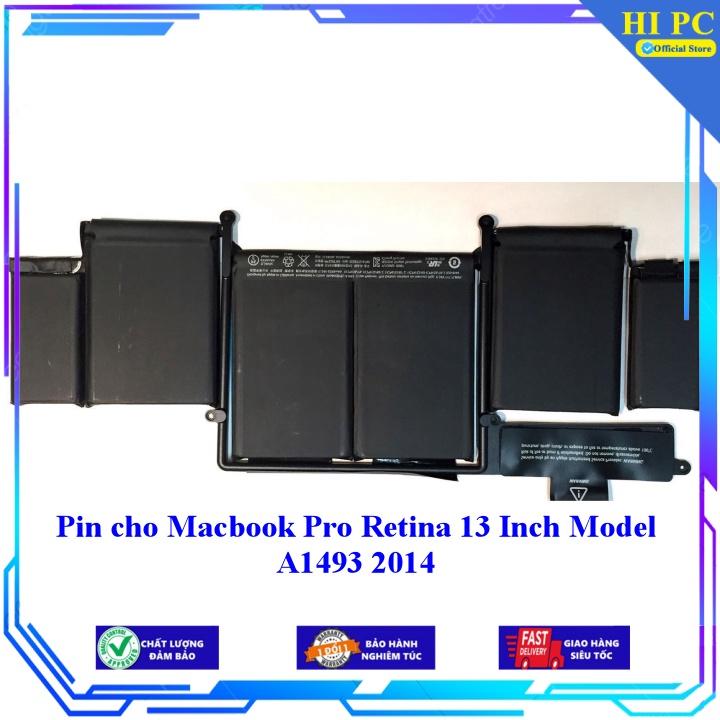 Pin cho Macbook Pro Retina 13 Inch Model A1493 2014 - Hàng Nhập Khẩu