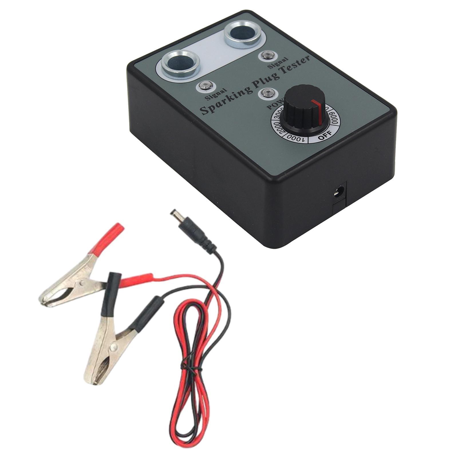 Dual Hole Spark Plug Tester Tool Ignition Plug Analyzer Sparking Plug Tester