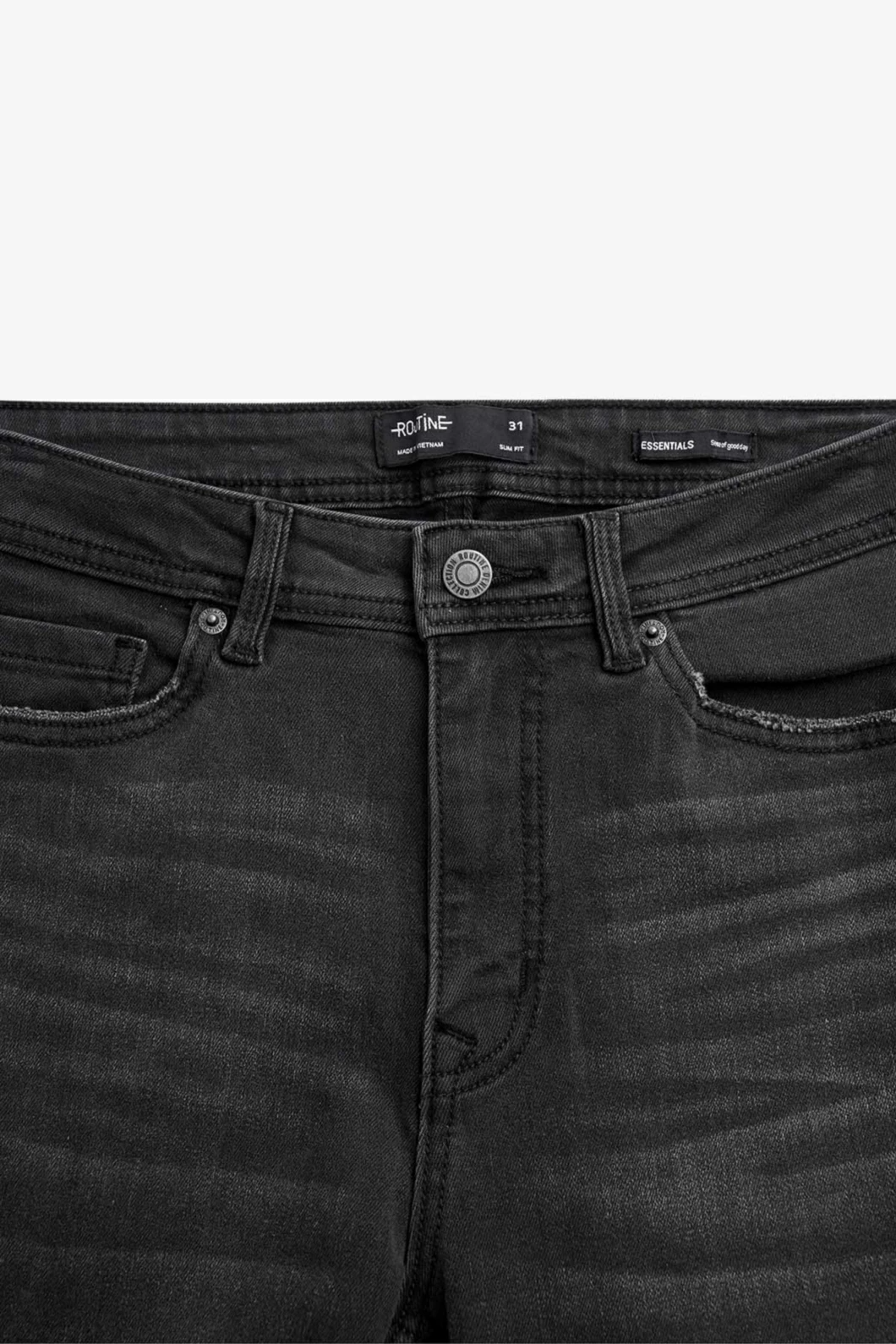 Quần Jean Nam Màu Xám Trơn Form Slim - ROUTINE 10S21DPA006CR2