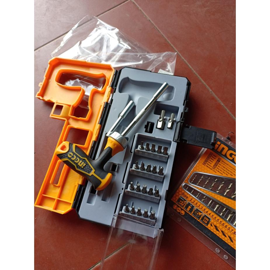 BỘ 25 TUA VÍT TAY CẦM CHỮ T INGCO HKSDB0258 - HÀNG CHÍNH HÃNG
