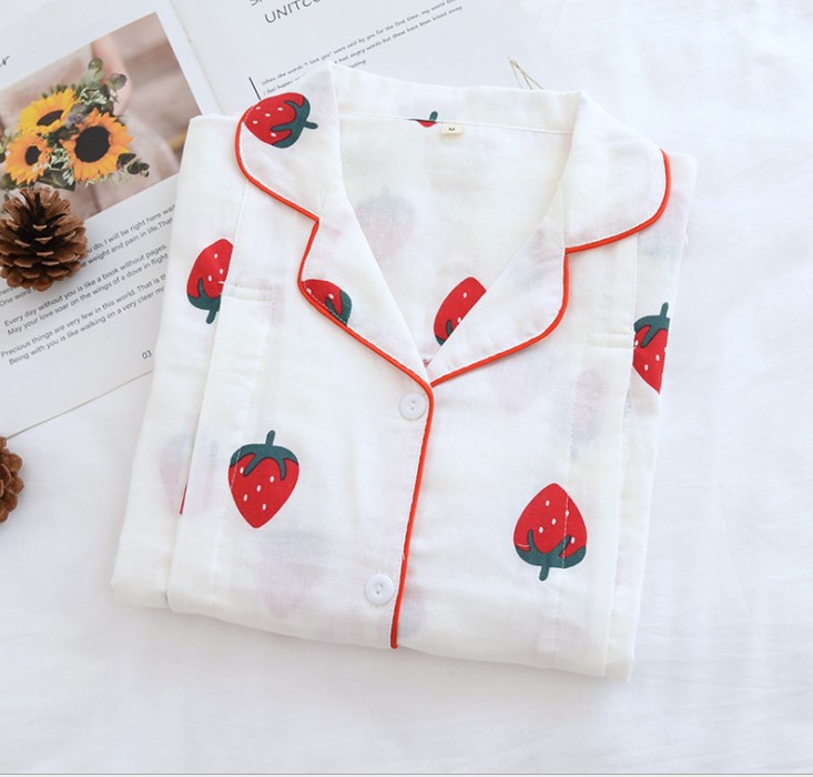 Bộ Đồ Pyjama Bầu Và Sau Sinh Dài Tay Azuno AZ1609 Mặc Nhà Có Thiết Kế Chun Chỉnh Bụng Và Khe Mở Cho Con Bú Chất Liệu Xô Nhật Mặc Hè Cực Mát