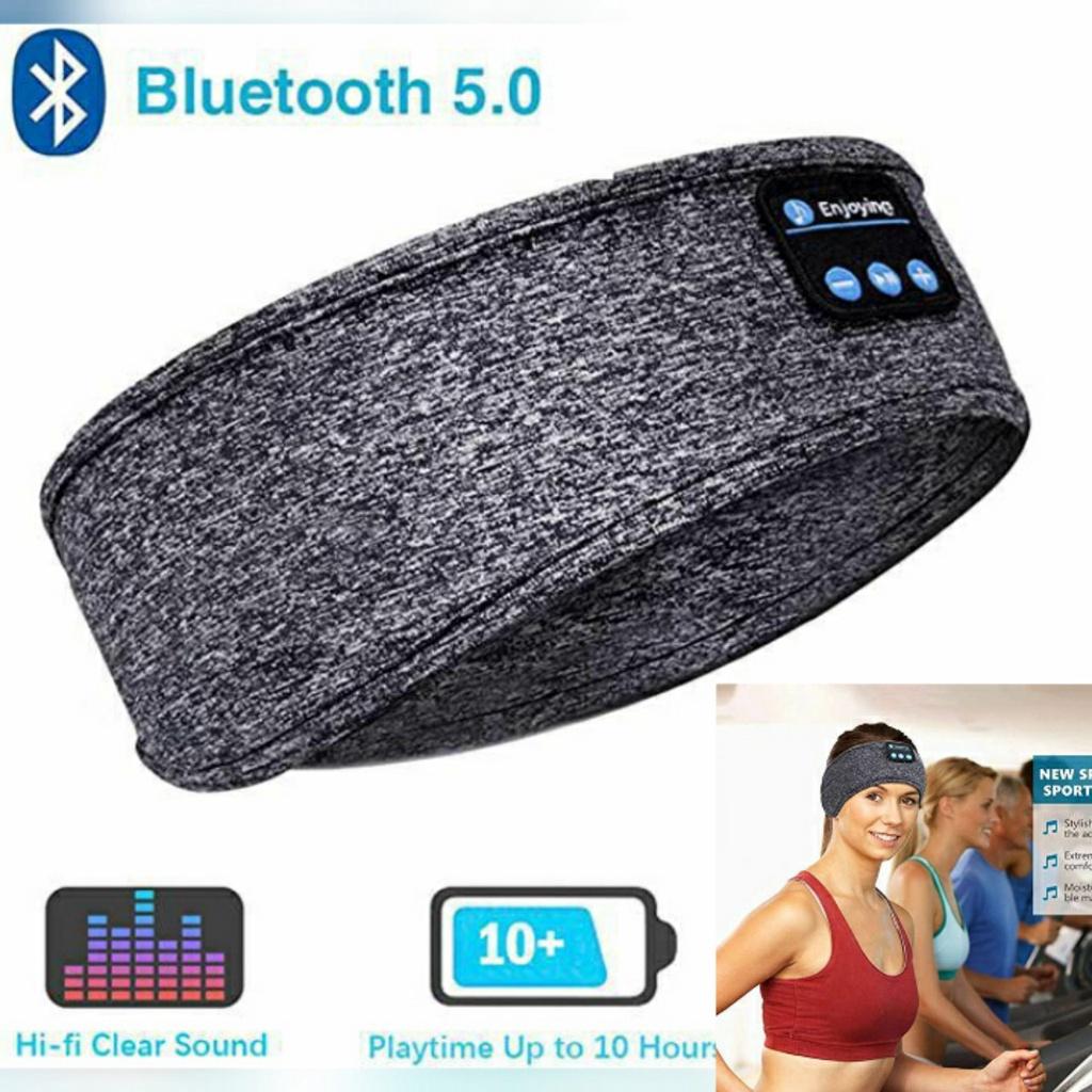 Tai nghe Bluetooth không dây , Băng đô cài tóc 3D Không Dây Bluetooth 5.0 Tai Nghe Có Micrô