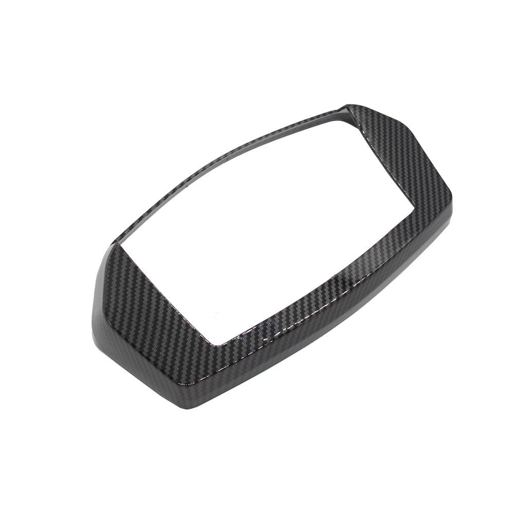 Carbon Fiber Instrument Trim Cover Motorcycle Gauge Meter Speedometer Decorative Cap Replacement for NMAX155 NMAX125 2020 2021