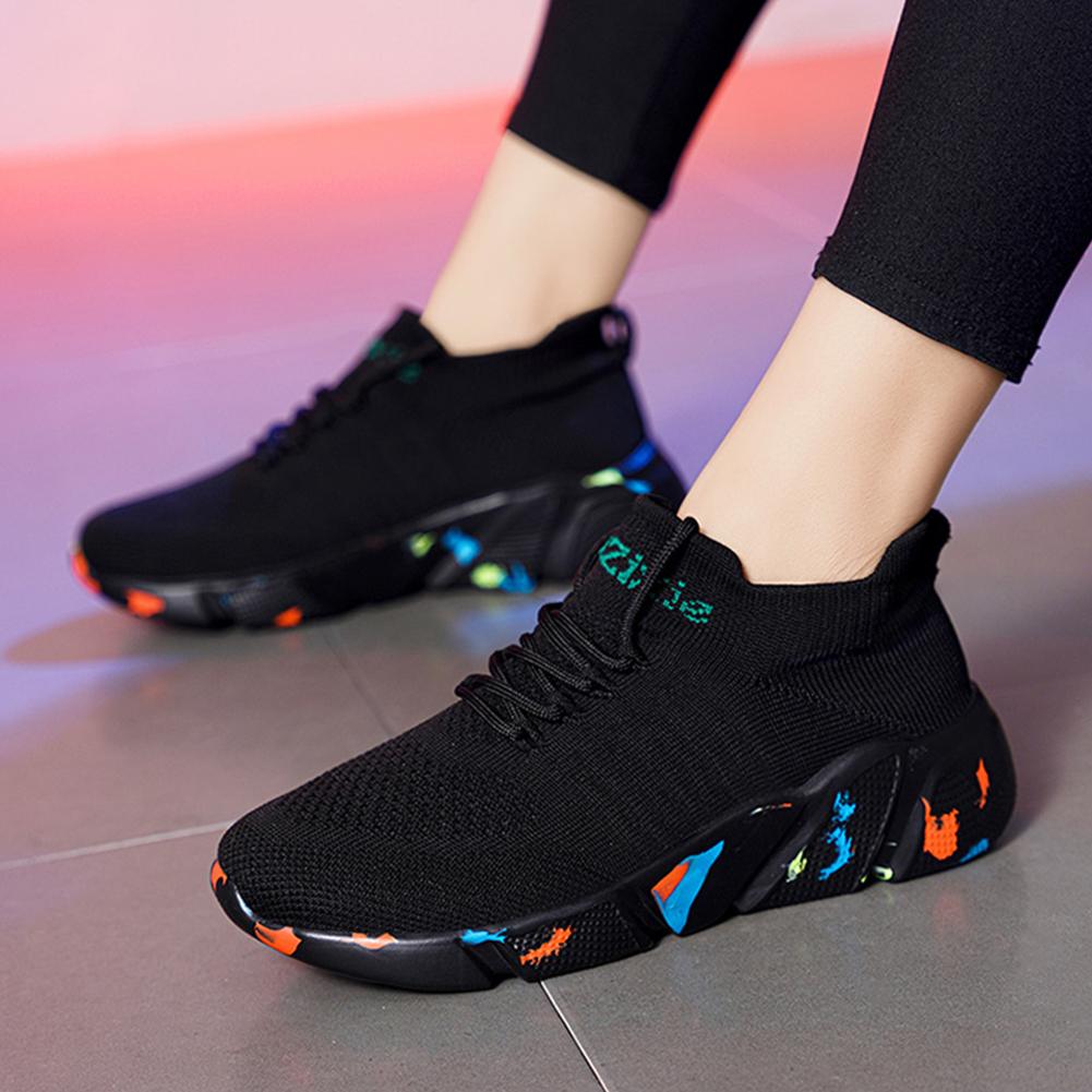 Giày chạy bộ mùa hè nhẹ nhàng, giày thể thao thoải mái Color: Black Shoe Size: 42